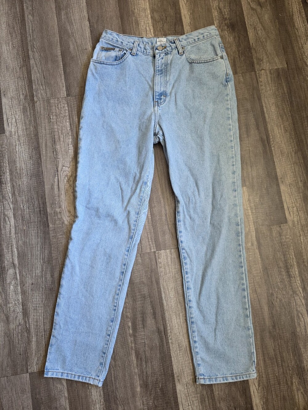 Vintage 90s Y2K Calvin Klein Classic Straight Light Wash Boyfriend Jeans Blue - Picture 8 of 16